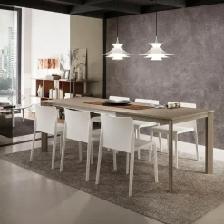 Mario Super Quadrato Table carrée extensible italienne en fénix