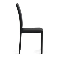 Marion H Chaise de salle à manger contemporaine en synthétique et métal