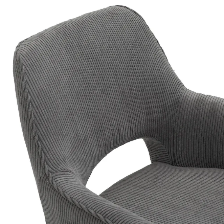 Marius Fauteuil cosy en tissu avec pieds en métal