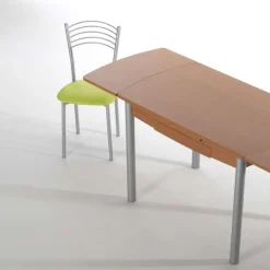 Marta Chaise de cuisine en métal avec assise rembourrée