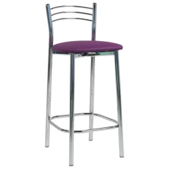 Marta Tabouret snack de cuisine en métal assise rembourrée