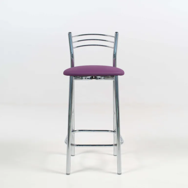 Marta Tabouret snack de cuisine en métal assise rembourrée