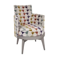 Mathis Fauteuil pivotant Art Déco Made in France