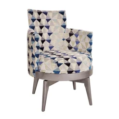 Mathis Fauteuil pivotant Art Déco Made in France