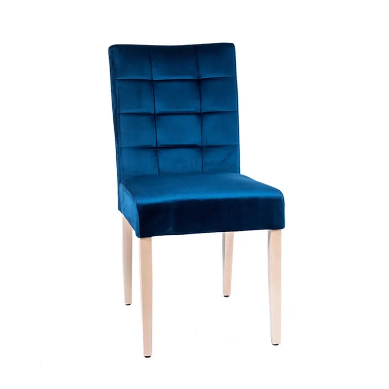 Matias 2 Chaise contemporaine en tissu et bois