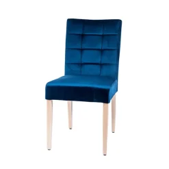 Matias 2 Chaise contemporaine en tissu et bois