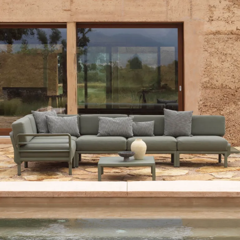 Maximo Table basse de jardin carrée en polypropylène recyclé