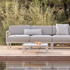 Maximo Table basse de jardin carrée en polypropylène recyclé