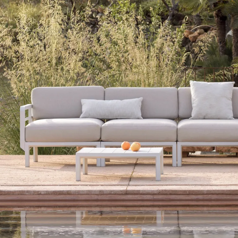 Maximo Table basse de jardin carrée en polypropylène recyclé