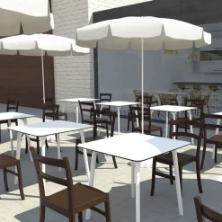 Maya Table carrée en stratifié