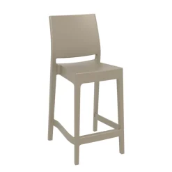 Maya Tabouret snack moderne empilable en polypropylène
