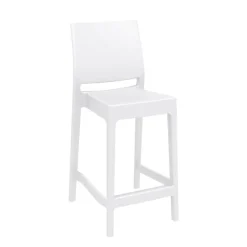 Maya Tabouret snack moderne empilable en polypropylène