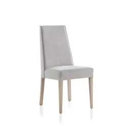 Mila Chaise contemporaine en tissu avec assise rembourrée