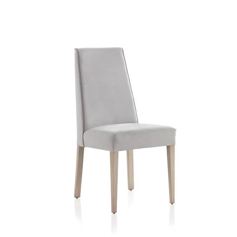 Mila Chaise contemporaine en tissu avec assise rembourrée