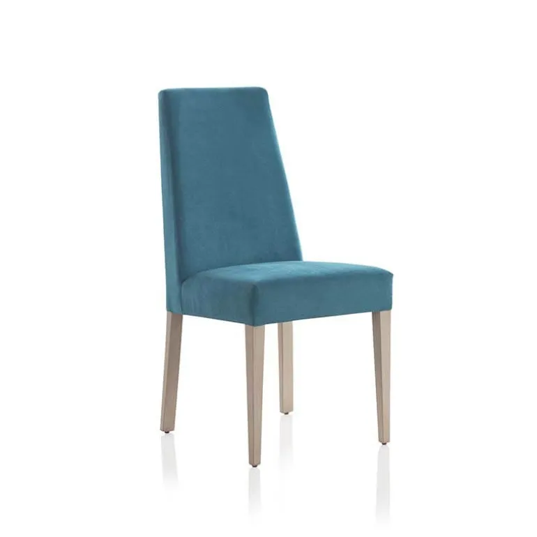 Mila Chaise contemporaine en tissu avec assise rembourrée