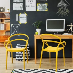 Mila Fauteuil design empilable en polypropylène