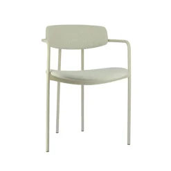 Mirror Chaise moderne en tissu avec accoudoirs et pieds en métal