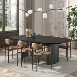 Mirror Chaise moderne en tissu avec accoudoirs et pieds en métal