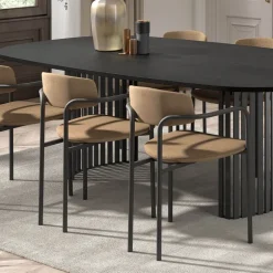 Mirror Chaise moderne en tissu avec accoudoirs et pieds en métal