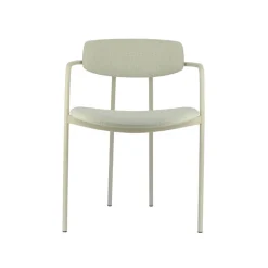 Mirror Chaise moderne en tissu avec accoudoirs et pieds en métal