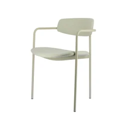 Mirror Chaise moderne en tissu avec accoudoirs et pieds en métal