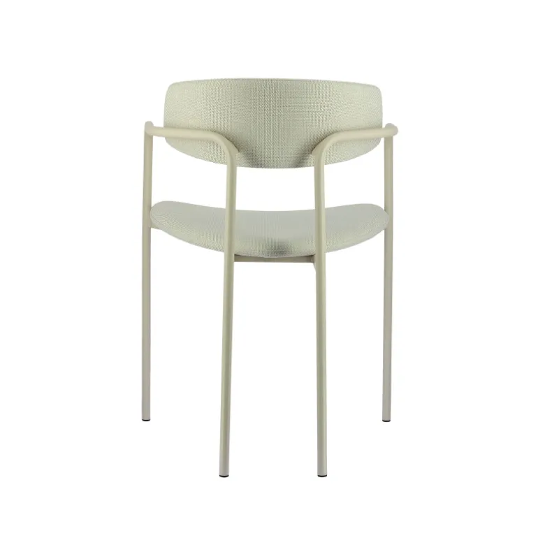 Mirror Chaise moderne en tissu avec accoudoirs et pieds en métal