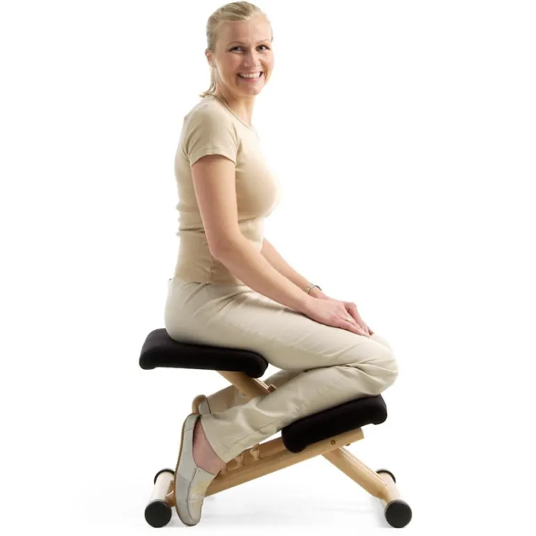 Multi Varier® Siège de bureau ergonomique en tissu et bois