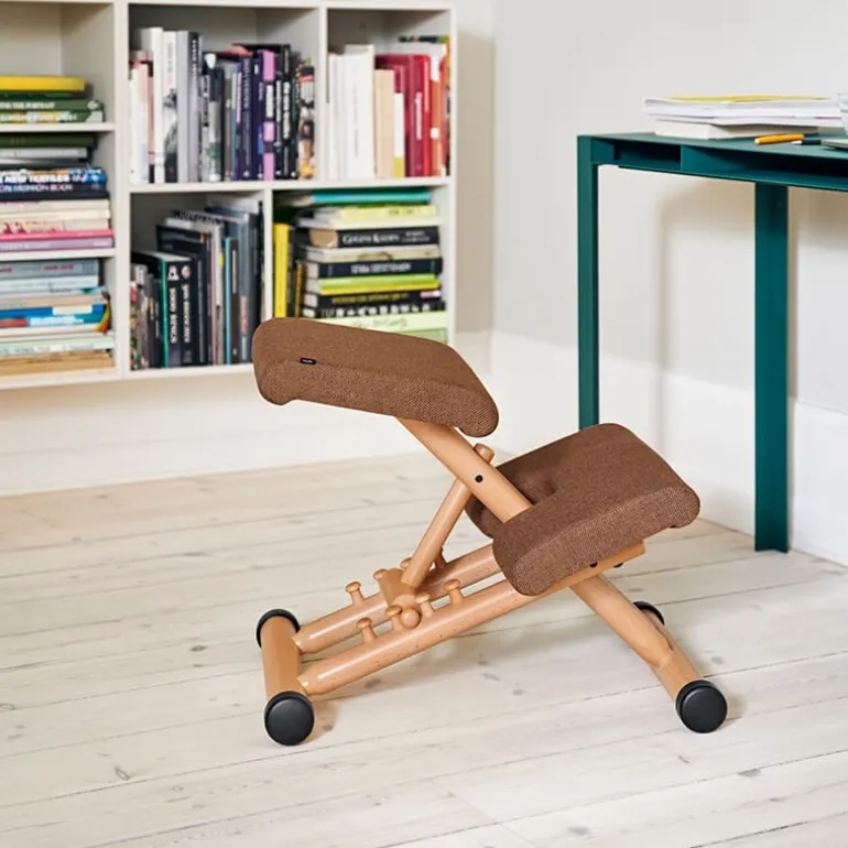Multi Varier® Siège de bureau ergonomique en tissu et bois