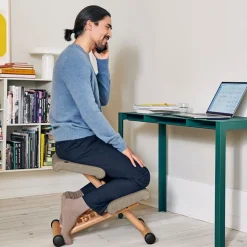 Multi Varier® Siège de bureau ergonomique en tissu et bois