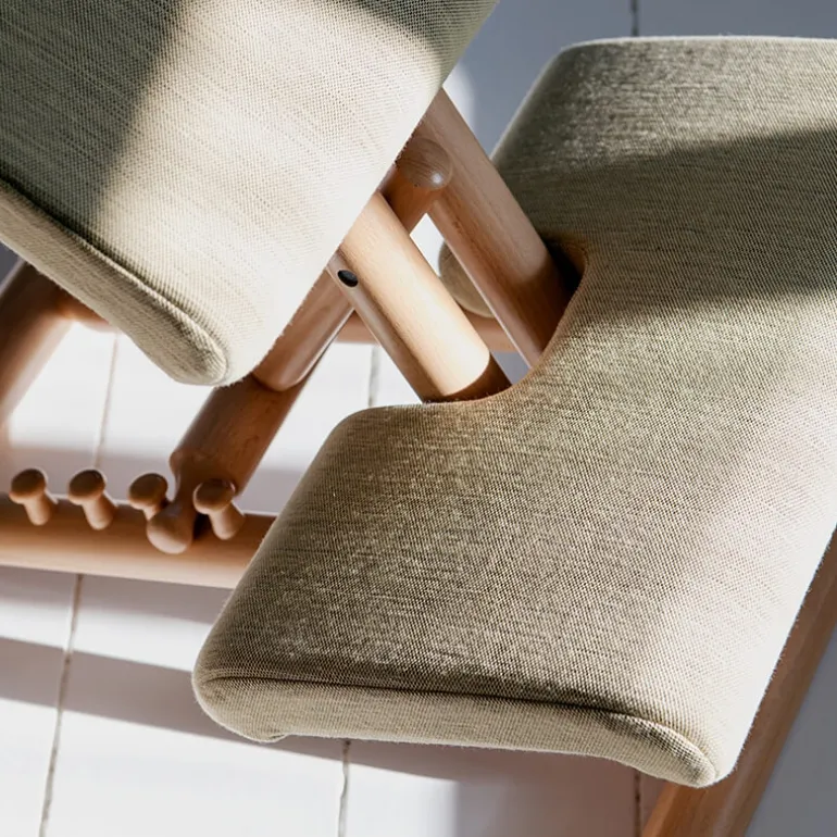 Multi Varier® Siège de bureau ergonomique en tissu et bois