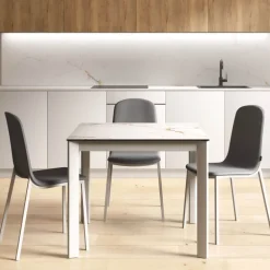 Multiplus Table sur mesure en céramique avec pieds en métal