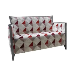 Nathan Canapé art déco 2 personnes en tissu fabriqué en France