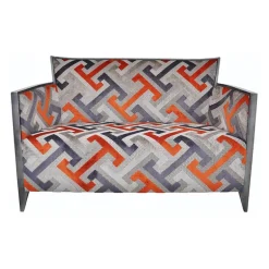 Nathan Canapé art déco 2 personnes en tissu fabriqué en France