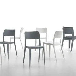 Nené Midj® Chaise moderne en polypropylène