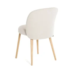 Neo Mobitec ® Chaise cosy confortable en tissu et pieds bois