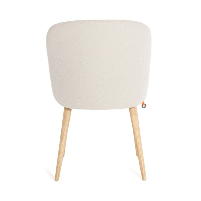 Neo Mobitec ® Chaise cosy confortable en tissu et pieds bois