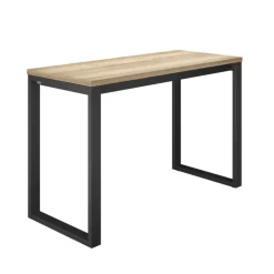 Neox Table snack en stratifié pieds forme traineau en métal faible profondeur