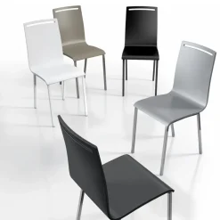 Nera Chaise moderne en métal et bois