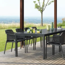 Net Fauteuil de terrasse moderne en polypropylène