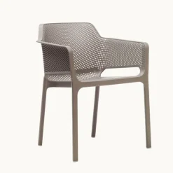 Net Fauteuil moderne empilable en polypropylène
