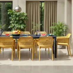 Net Fauteuil moderne empilable en polypropylène