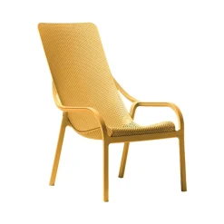 Net Lounge Fauteuil lounge design en polypropylène recyclable