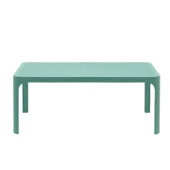 Net Table basse de jardin moderne avec plateau micro perforé 100 x 60 cm