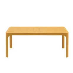 Net Table basse de jardin moderne avec plateau micro perforé 100 x 60 cm