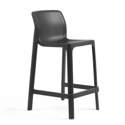 Net Tabouret haut empilable en polypropylène