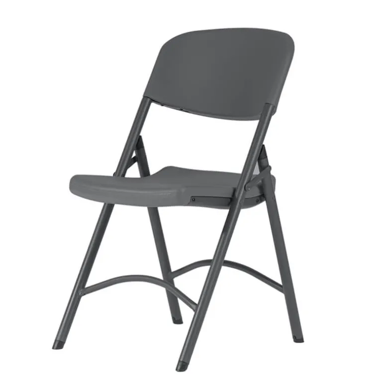 NormanChaise pliante en polyéthylène gris foncé