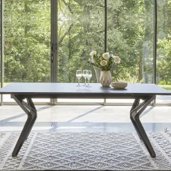 Nova Table céramique design extensible pieds en X