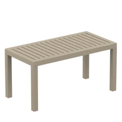 Ocean Table basse de jardin en résine rectangulaire