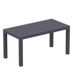Ocean Table basse de jardin en résine rectangulaire