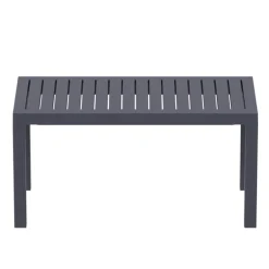 Ocean Table basse de jardin en résine rectangulaire